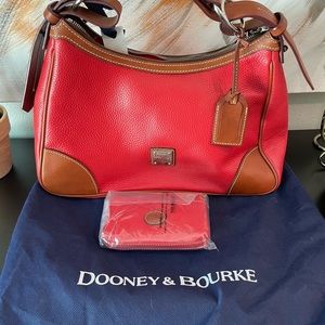 Dooney & Bourke Harrison hobo bag red
